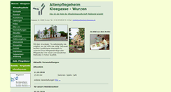 Desktop Screenshot of altenpflegeheim-kleegasse.de